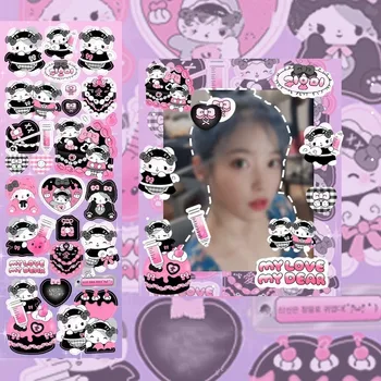 Kore Ins Kawaii Kedi Hizmetçi Tarzı Goo Kart Sticker DIY Scrapbooking telefon kılıfı Tablet Günlüğü Albümü Yıldız Kovalayan Hediye Dekorasyon