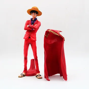 Korsanlar kralı tek parça kırmızı elbise Luffy 20th yıldönümü KOA pelerin Luffy el modeli hediye süsler