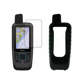Koruyun Silikon Kılıf Kalkanı ekran koruyucu film için El GPS Garmin GPSMAP 86sc 86 s 86 SC Aksesuarları