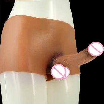Koyu Cilt Duygu Silikon Lezbiyen Strapon Dildos Külot Giyilebilir İç Çamaşırı Gerçekçi Yapay Penis Büyük Penis Pantolon Kadınlar İçin Seks Oyuncakları