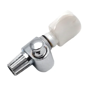 Krom Banjo 5th Dişli Tuning Peg Tuner Makine Kafası Beyaz İnci Düğmesi Banjo Parçaları