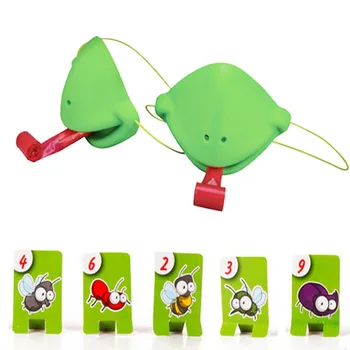 Kurbağa ağız Almak Kart Dil Tic-Tac Bukalemun Dil Komik Masa Oyunu Aile Partisi Oyuncak Hızlı Yalamak Kartları oyuncak seti