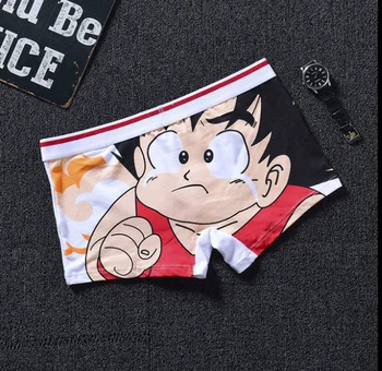 Külot Anime Son Goku Kakarotto erkek iç çamaşırı Cosplay baksır şort Erkek Erkek Komik Külot Nefes Kişilik Hediye