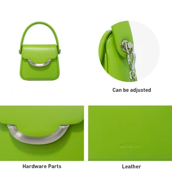 LA FESTIN Küçük çanta 2022 yeni akıllı ve narin postacı çantası kadın moda tüm maç zincir çanta çok renkli deri