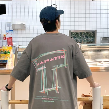 LAPPSTER Yaz Pamuk Harajuku Kore Modası T Shirt 2022 Büyük Boy Komik T Baskı T Shirt Vintage Siyah Casual Tees INS