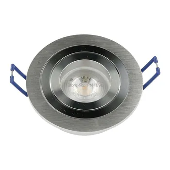 LED downlight Gömme SPOT LED tavan lambası kısılabilir led Downlight LED spot ışık Spot yuvarlak metal saten GU10 MR16 soket