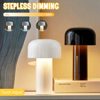 LED Mantar Lamba Modern Estetik Başucu Atmosfer Gece Lambası Masa Okuma Lambası Retro Otel Ev Oturma Odası Süslemeleri