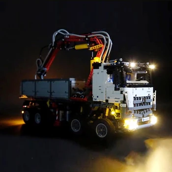 Led ışık Lego 42043 Yapı Tuğla Blokları Uyumlu 20005 teknik en Arocs 3245 kamyon oyuncak arabalar (ışık Pil kutusu)