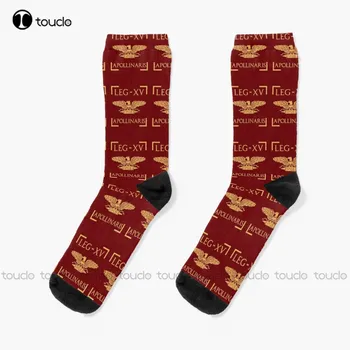 Legio Xv Apollinaris Spqr Kartal Amblemi Roma Legion Çorap erkek terliği Çorap Tasarım Sevimli Çorap Yeni Popüler Komik Hediye
