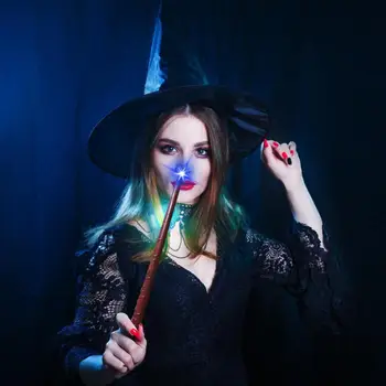 Light Up Sihirbazı Değnek Parlayan Cadı Oyuncak Çocuklar İçin Aydınlatıcı Değnek Ses İle Parti Performansı Kostüm Aksesuarları Cadılar Bayramı İçin