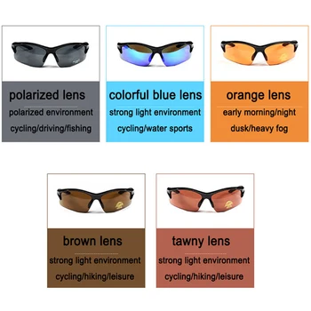 LOCLE Yürüyüş Gözlük Taktik Polarize Erkekler Çekim Gözlük Airsoft Gözlük Miyopi Kamp Yürüyüş Bisiklet Güneş Gözlüğü 5 Lens