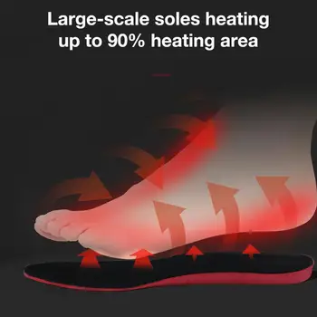 M / L şarj edilebilir elektrikli ısıtmalı tabanlık USB ısıtmalı ayakkabı tabanlık sıcak çorap ped Mat 4.2 v 2100MA uzaktan kumanda ısıtma tabanlık