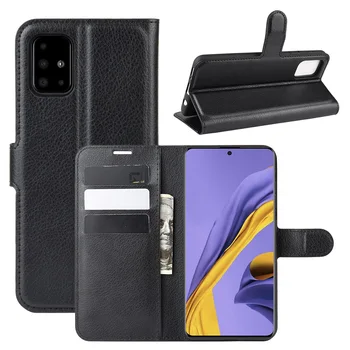 M30s A60 A70 A10 Deri cüzdan Kapak Flip Case Samsung Galaxy A51 A71 S8 S9 S10 Artı S20 Ultra A5 2017 A7 J4 A6 2018 Kılıf
