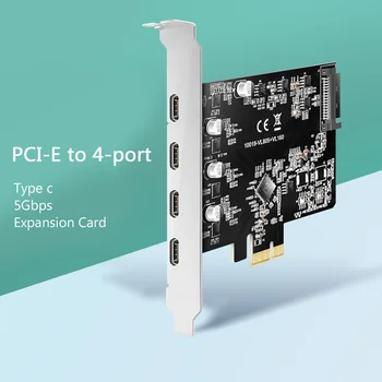MAIWO 7 Port PCIE Tip-C USB 3.1 Genişleme Kartı PCI Express X4/X8 / X16 15pin SATA Konnektör Adaptörü Yerleştirme İstasyonu