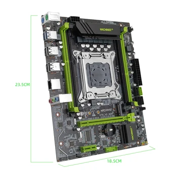 MAKİNİST X79 Anakart LGA 2011 Kiti İle Set Xeon E5 2640 V2 CPU Ve 4 * 4 GB=16 GB DDR3 ECC RAM SATA / NVME M. 2 USB 3. 0X79 282 H