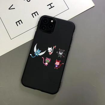 Manga Peri Kuyruk siyah yumuşak telefon kılıfı iPhone 11pro max Xs max xr 6s 7 8 Artı 5S SE 12pro max 12mini TPU kabuk
