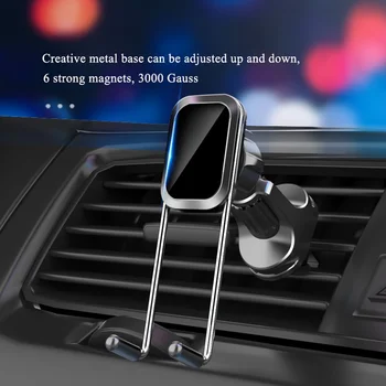 Manyetik Hava Firar Klip Araba telefon tutucu Yerçekimi Araba Standı 360 Evrensel Güçlü Mıknatıs Desteği Mobil Braketi telefon tutucular