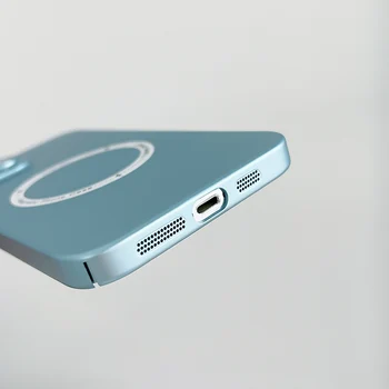 Manyetik İnce Kılıf Magsafe İçin Kablosuz Şarj Durumda iPhone 13 12 11 Pro Max Darbeye Dayanıklı Sert PC Kapak iphone13 Coque