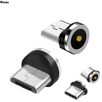 Manyetik Kablo Fiş Tipi C mikro USB C Fişler Hızlı şarj adaptörü Telefon mikro usb Tip-C Mıknatıs Şarj Fişi iphone Fişler