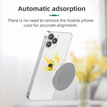 Manyetik telefon tutucu iPhone 13 14 Pro Max Mini Zarif Metal Plaka Güçlü Yapışkanlık Tabanı Uyarlanmış Manyetik iPhone