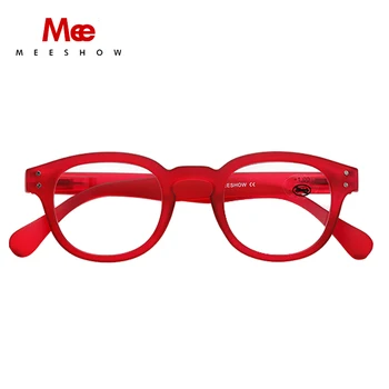 Meeshow okuma gözlüğü Erkek Kadın Gözlük Retro Moda Gözlük Fransız Tarzı Lesebrillen gözlük 1.5 2.0 Kış Okuyucular 1513