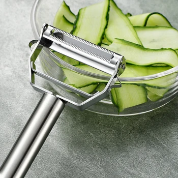 Meyve Sebze Soyma Mutfak Gadget İşlevli Julienne Patates Havuç Paslanmaz Çelik Dilimleme Rende Mutfak Aksesuarları