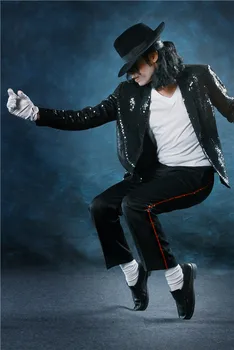 Michael Jackson, ciddi performans posteri Ev Dekorasyon Tuval Kumaş Bez Poster Baskı Şık Retro Dekor Güzel Poster