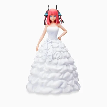 Miku Nakano Şekil düğün elbisesi Anime Figürü Quintessential Quintuplets 10CM Aksiyon Figürü Nakano Miku Modeli oyuncak bebekler