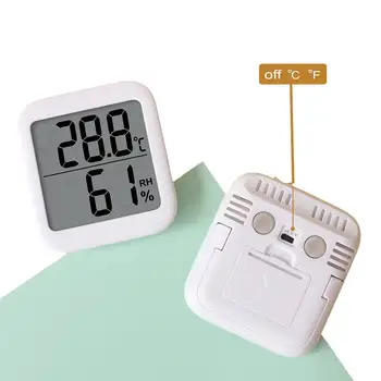 Mini LCD Dijital Termometre Higrometre Kapalı Oda Sıcaklığı Nem Ölçer Sensörü Ölçer Hava İstasyonu Aletleri Araçları