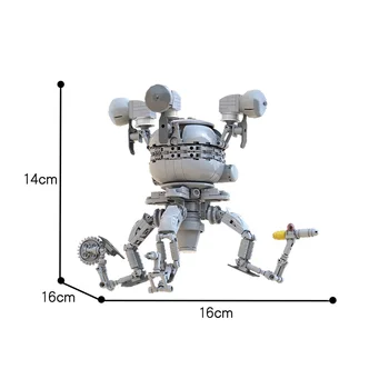 MOC DIY Oyunu Robot Şekil Yüksek teknoloji Eyebots Klasik Fallouted Göz Robot Yapı Taşları Modeli Tuğla Oyuncaklar Çocuk Çocuk Hediye
