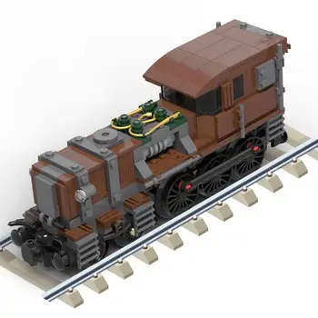 MOC Tren Modeli Steampunked Timsah Lokomotif Oluşturucu Eğitici Çocuk oyuncakları Yapı Taşı Tuğla Çocuk Hediyeler 428 ADET