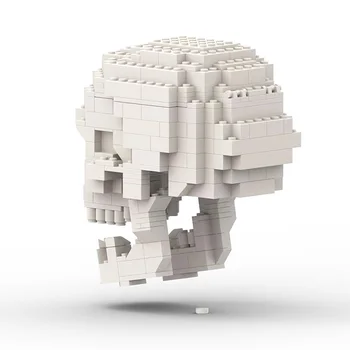 MOC Tuğla insan Kafatası Beyin Beyaz DIY Eğitici Yapı Yapı Taşları Modeli Çocuk Hediye Oyuncaklar Okul Çocuklar İçin 410 ADET