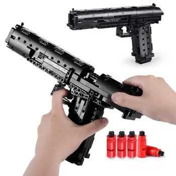 MOC Çöl Kartal Tabanca Silah SWAT Silah Modeli Yapı Taşları Teknik Tuğla Çocuklar Eğitim DIY Oyuncaklar Yılbaşı Hediyeleri