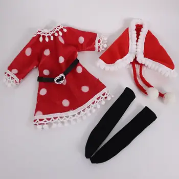 Moda Bebek Noel Giysileri Seti 30CM Bebek Kıyafetleri Bebek Aksesuarları Noel Partisi Elbise çocuk oyuncakları Kızlar İçin Hediyeler