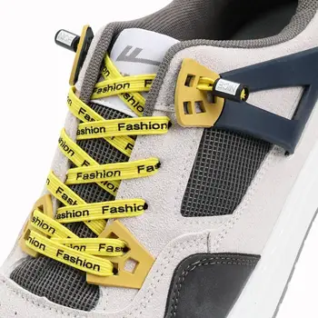 Moda mektup Elastik Danteller Sneakers Hiçbir Kravat Ayakabı Düz Ayakkabı bağcıkları bağları olmadan Çocuklar Yetişkin Ayakkabı Bağı lastik bantlar Ayakkabı