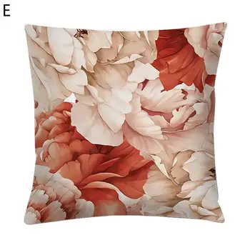 Moda Uzun Ömürlü Dekoratif Makine Yıkanabilir Çiçek Desen Yastık Kılıfı kanepe yastığı Kılıfı Yastık Slipcover