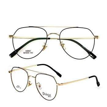 Moda Yeni Trend Alaşım Oval çerçeve okuma gözlüğü Pilot Optik Gözlük Kadın Erkek için+1 +1.5 +2 +2.5+3 +3.5 +4