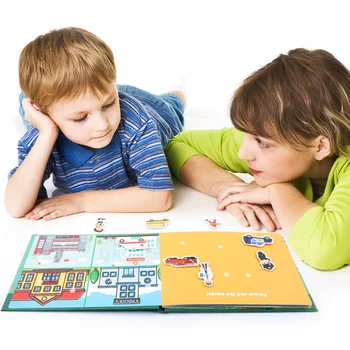 Montessori Oyuncak Yürümeye Başlayan Öğrenme Sticker Oyuncaklar Çocuklar İçin Sessiz Meşgul Kitap Bağlayıcı Aktivite Kurulu Okul Öncesi Eğitim Eşleştirme Oyunu