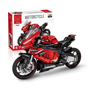 Mork 028001 Ducatis V45 Motosiklet 2008 ADET Yapı Taşları Süper Spor Yarış Araba Modeli Kitleri Tuğla Oyuncaklar Çocuklar için Hediyeler