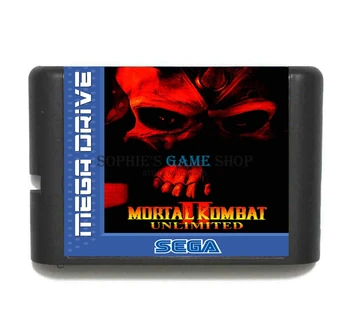 Mortal Kombat II Sınırsız Oyun Kartuşu İçin Yeni 16 bit Oyun Kartı Sega Mega Sürücü / Genesis Sistemi