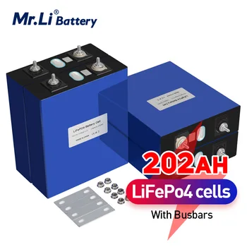 Mr.Li YENİ 3.2 V 200Ah 202Ah LiFePO4 pil hücresi değil 150Ah için 12V 24V 200Ah EV RV Yüksek Kapasiteli pil paketi dıy güneş UPS güç