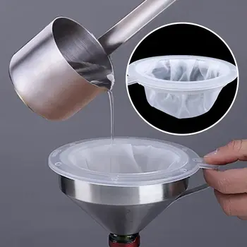 Mutfak gereçleri Bar Gadgets Elemek Kahve Naylon Elek Suyu Örgü Süzgeç Kevgir Filtre
