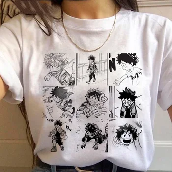 My Hero Academia T-shirt Erkekler Sevimli Anime Boku Hiçbir Kahraman Academia T Shirt Serin Grafik Tshirt Hip Hop En Tees Erkek