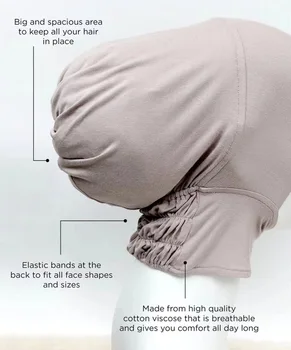 Müslüman Underscarf Kadın Peçe Başörtüsü Kaput Müslüman Kadın Eşarp Türban başörtüsü Kadınlar İçin Başörtüsü Kap İslam Şapka Turbante Mujer