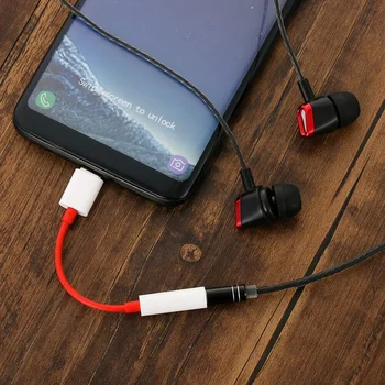 Müzik Dönüştürücü Oneplus 6T 7 Pro USB Tip C 3.5 mm Kulaklık adaptör jak Evrensel Ses Kablosu Konektörü Bir Artı 7