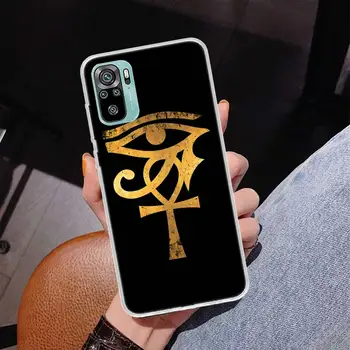 Mısır Nefertiti Anubis Ankh Kapak telefon kılıfı Xiaomi Redmi İçin Not 10 Pro Max 10S 9 9S 9T 8 8T 11T 11S 11 5G 11E 7 6 5 4X Coque
