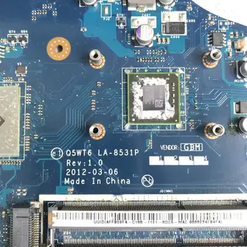 NBC0Y11001 NB.C0Y11. 001 Acer Aspire E1-521 Laptop Anakart Q5WT6 LA - 8531P Anakart E1-1200 CPU DDR3 Tamamen Test Edilmiş