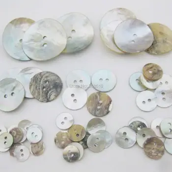 NBNNKG Doğa Deniz Kabuğu Yapımı Gömlek Düğmeleri 30 Adet Multisizes Dikiş Konfeksiyon Fit DIY Craft Süs Deniz Kabuğu Botoes