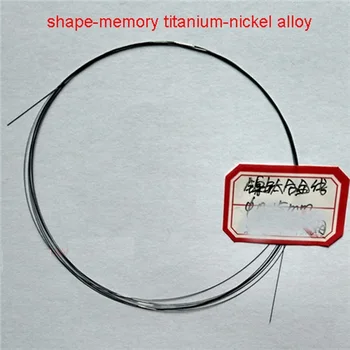 Nikel titanyum nitinol krom alaşımlı NiTi Bellek Hiperelastik tel filament 0.1 mm 0.15 mm 0.2 mm 0.25 mm 0.3 mm 0.4 mm 0.5 mm 0.6 mm
