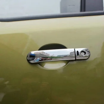Nissan Versa / Tiida / Latio 2007 2008 2009 2010 2011 2012 Krom Araba Yan Kapı kulp kılıfı Trim Akıllı Giriş Düğmeler